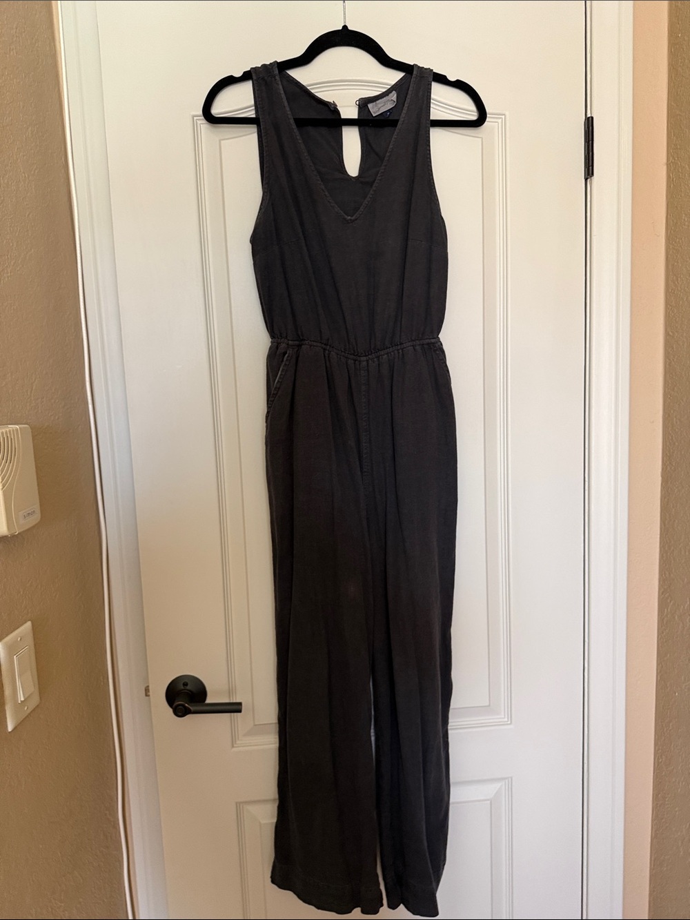 Universal Thread Sleeveless V-Neck Charcoal Jumpsuit